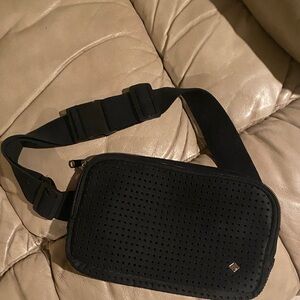 Antonio Melani Black Crossbody Belt Bag